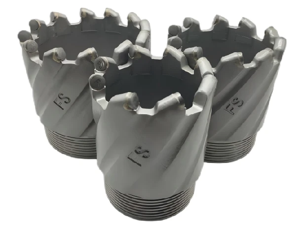 Spiral heightening and thickening rigid body coring bit Spiral heightening and thickening rigid body coring bit